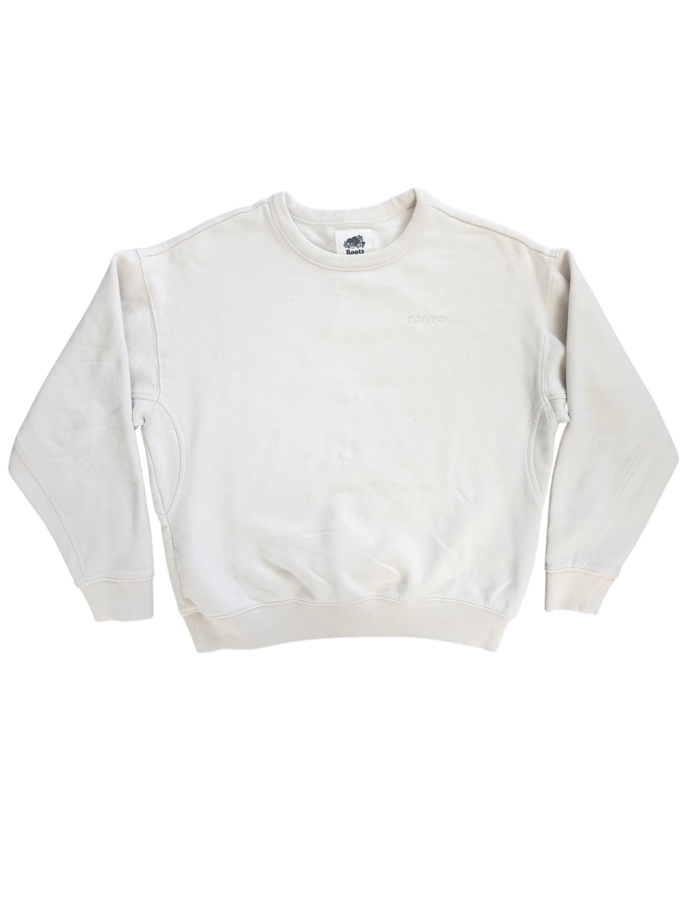 Roots ONE Crewneck Sweatshirt in Cream